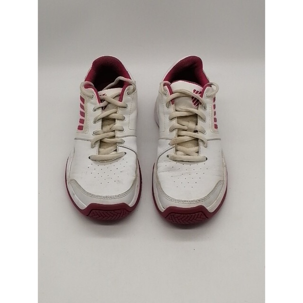 K Swiss Sneakers Womens Classic White Pink 9.5 Athletic Sport Shoes Casual